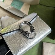 Gucci Dionysus Mini Silver Bag Size 10.5 x 8 x 3 cm - 3