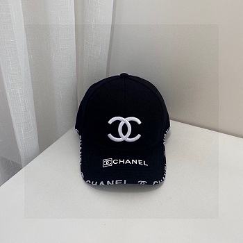Chanel Hat Black/White 