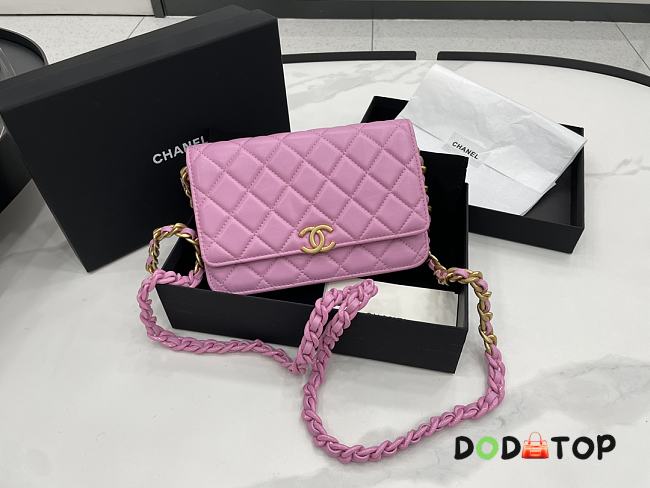 Chanel Chain Woc Pink Size 19 x 13 x 3.5 cm - 1