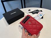 Chanel Wallet Red Size 11 x 7.5 cm - 4