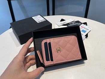 Chanel Wallet Pink Size 11 x 7.5 cm