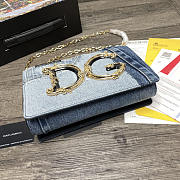 Dolce & Gabbana DG Girls Denim Shoulder Bag Size 23 x 17 x 6.5 cm - 4