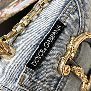 Dolce & Gabbana DG Girls Denim Shoulder Bag Size 23 x 17 x 6.5 cm - 3