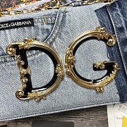 Dolce & Gabbana DG Girls Denim Shoulder Bag Size 23 x 17 x 6.5 cm - 2
