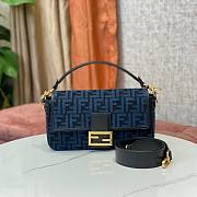 Fendi Baguette Blue Bag Size 27 x 6 x 15 cm - 1