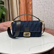 Fendi Baguette Blue Bag Size 27 x 6 x 15 cm - 5