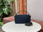 Fendi Baguette Blue Bag Size 27 x 6 x 15 cm - 4