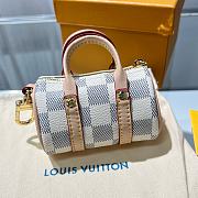 Louis Vuitton LV Mini Keepall Keychain White - 2