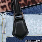 Dolce Gabbana D&G Women Denim Shopper with Embroidered Logo Size 27 x 31 x 16 cm - 2