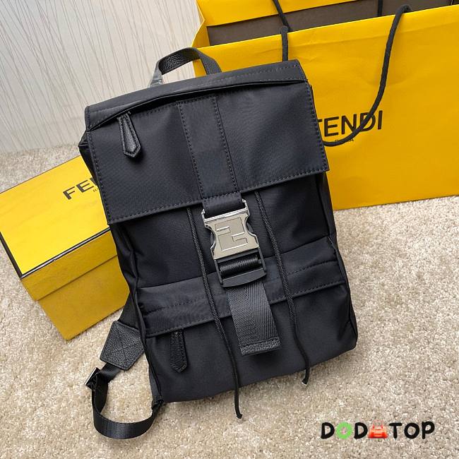 Fendi Black Nylon Backpack Size 30 x 22 x 11 cm - 1