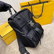 Fendi Black Nylon Backpack Size 30 x 22 x 11 cm - 5