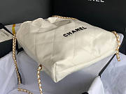 Chanel Large Backpack 22 White Size 51 x 40 x 9 cm - 6