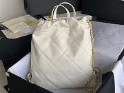 Chanel Large Backpack 22 White Size 51 x 40 x 9 cm - 5