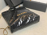 Chanel Large Backpack 22 Black Gold Hardware Size 51 x 40 x 9 cm - 5