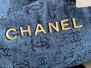 Chanel Large 22 Handbag Denim Size 38 × 42 × 8 cm - 2