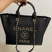 Chanel Deauville Tote Black Size 35 cm - 5