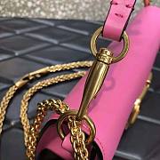 Valentino Vlogo Signature Calfskin Shoulder Bag Pink Size 27 x 13 x 6 cm - 5