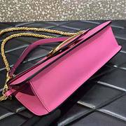 Valentino Vlogo Signature Calfskin Shoulder Bag Pink Size 27 x 13 x 6 cm - 4