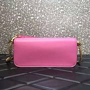 Valentino Vlogo Signature Calfskin Shoulder Bag Pink Size 27 x 13 x 6 cm - 3