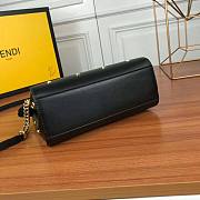 Fendi Women Peekaboo XS Leather Mini Bag Black Size 19 x 16 x 6 cm - 4