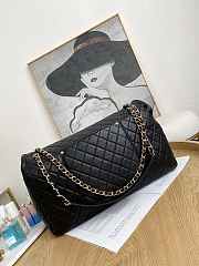Chanel Flap Travel Bag Airport Caviar Calfskin Black Gold Size 46 x 14 x 26 cm - 4