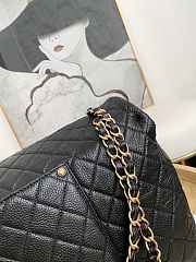 Chanel Flap Travel Bag Airport Caviar Calfskin Black Gold Size 46 x 14 x 26 cm - 6