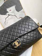 Chanel Flap Travel Bag Airport Caviar Calfskin Black Gold Size 46 x 14 x 26 cm - 5