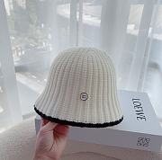 Miumiu Wool Hat Brown/White - 1