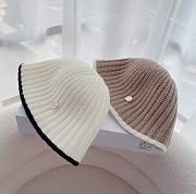 Miumiu Wool Hat Brown/White - 2