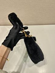 Prada Hobo Fur Bag 1BC204 Black Size 23 x 17 x 8 cm - 4