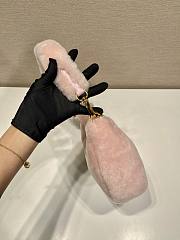 Prada Hobo Fur Bag 1BC204 Pink Size 23 x 17 x 8 cm - 2