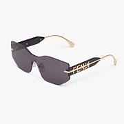 Fendi Women Fendigraphy Black Shield Sunglasses - 3