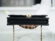 Chanel Mini Woc Mobile Phone Bag Black Gold Size 17 x 10 x 4.5 cm - 5