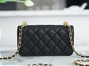 Chanel Mini Woc Mobile Phone Bag Black Gold Size 17 x 10 x 4.5 cm - 3