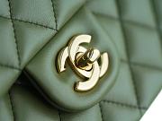 Chanel Flap Bag Green Lamskin Size 25 cm - 6