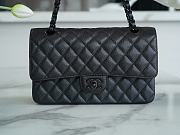 Chanel Caviar Flap Bag Full Black Size 25 cm - 1