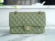 Chanel Caviar Flap Bag Green Gold Size 25 cm - 1