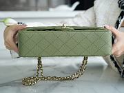 Chanel Caviar Flap Bag Green Gold Size 25 cm - 6