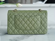 Chanel Caviar Flap Bag Green Gold Size 25 cm - 4