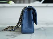 Chanel Caviar Flap Bag Blue Silver Size 25 cm - 6