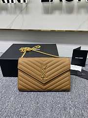YSL Chain Bag Caramel Gold Size 22.5 x 14 x 4 cm - 1