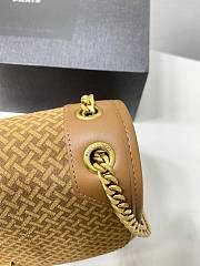YSL Saint Laurent Medium Niki Chain Bag In Brun Clair & Brun Fonce Size 22 x 16 x 12 cm - 4