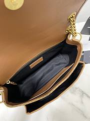 YSL Saint Laurent Niki Chain Bag In Brun Clair & Brun Fonce Size 28 x 20 x 8 cm - 6