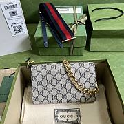 Gucci Mini Gucci Horsebit 1955 Cross Body Bag Blue Size 20 x 12 x 5.5 cm - 3