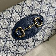 Gucci Mini Gucci Horsebit 1955 Cross Body Bag Blue Size 20 x 12 x 5.5 cm - 2