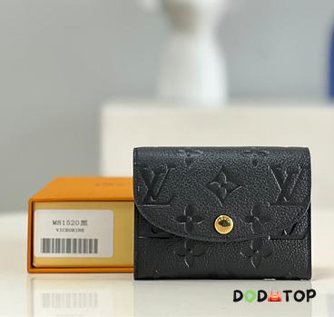 Louis Vuitton LV Coin Purse Card Holder Small Black Size 11 x 8 cm - 1