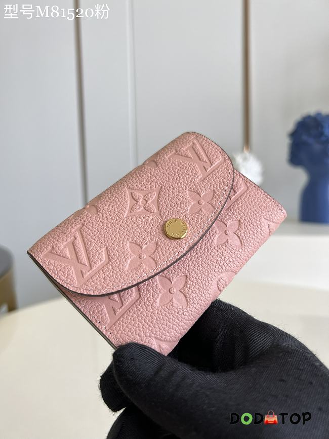 Louis Vuitton LV Coin Purse Card Holder Small Light Pink Size 11 x 8 cm - 1