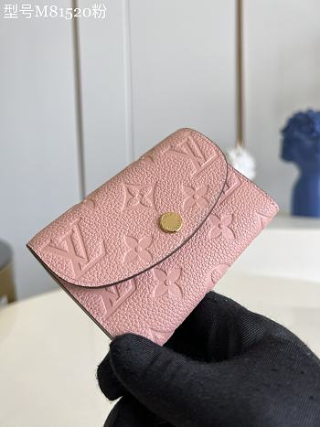 Louis Vuitton LV Coin Purse Card Holder Small Light Pink Size 11 x 8 cm