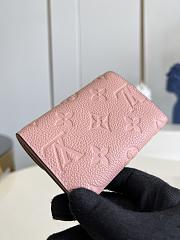 Louis Vuitton LV Coin Purse Card Holder Small Light Pink Size 11 x 8 cm - 3