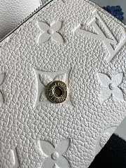 Louis Vuitton LV Coin Purse Card Holder Small White Size 11 x 8 cm - 3